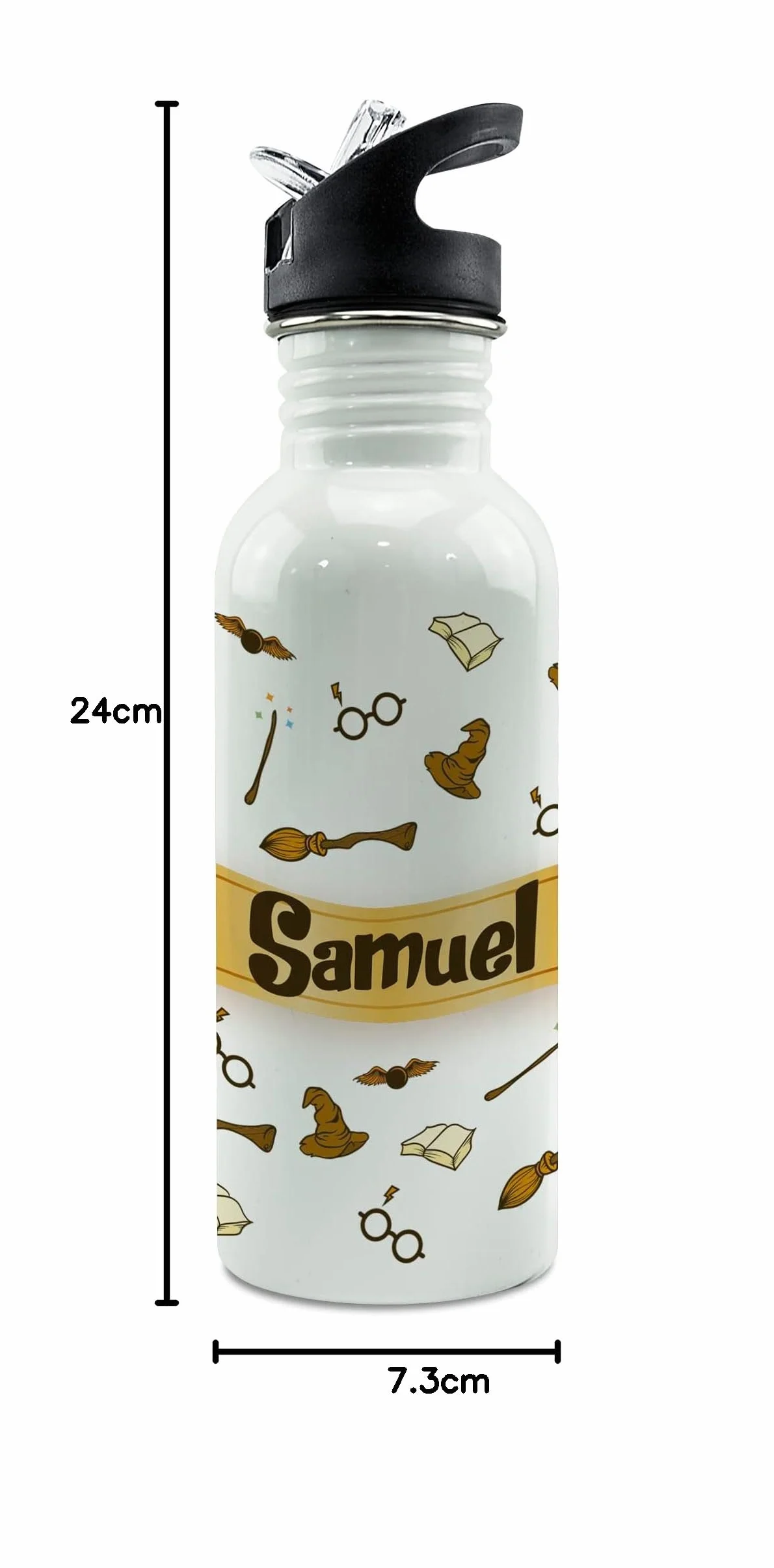 Botella personalizada acero inoxidable 600ml MAGO Straw Stop