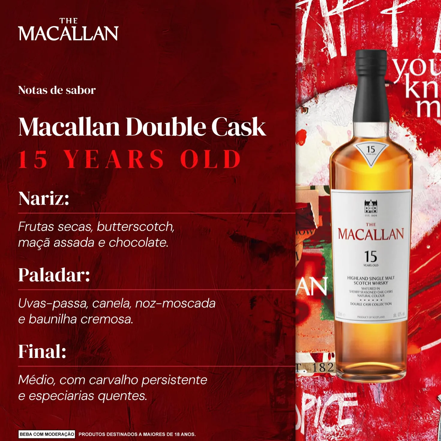 Macallan 15 Años Double Cask Whisky Single Malt Escocés 70cl