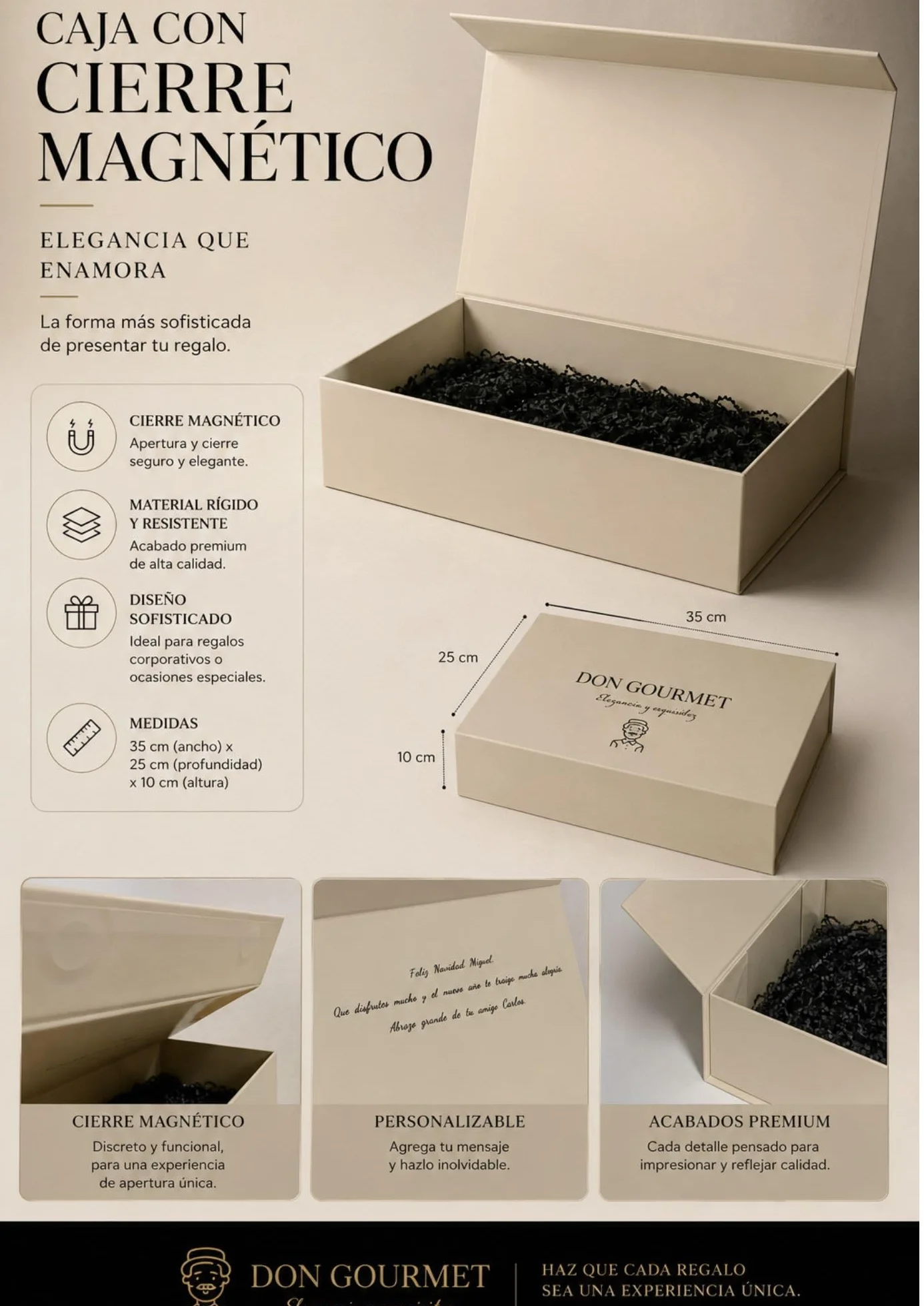 DON GOURMET, Cesta Gourmet para Regalar, Personalizable, Queso curado, jamón ibérico, chorizo ibérico, lote embutidos ibéricos, aceite de oliva, pack ibéricos, Regalo Profesor. (CESTA 6)