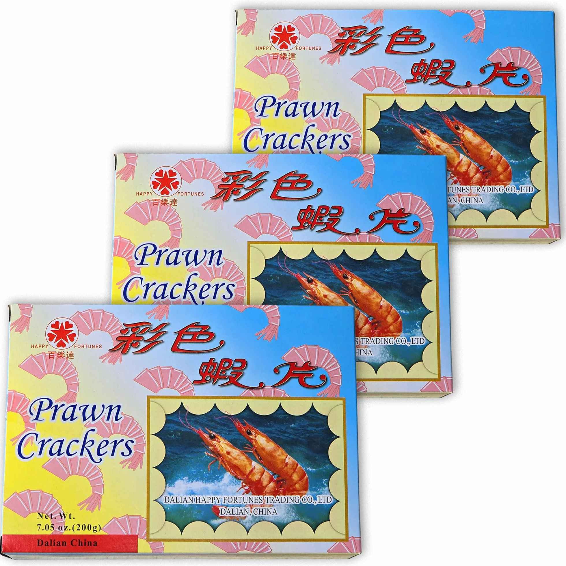 Obleas de Pan de Gambas de Colores para freír - Pack Ahorro 3 x 200 Grs (Total 600grs) · Autentico Pan de Gambas Chino Colores