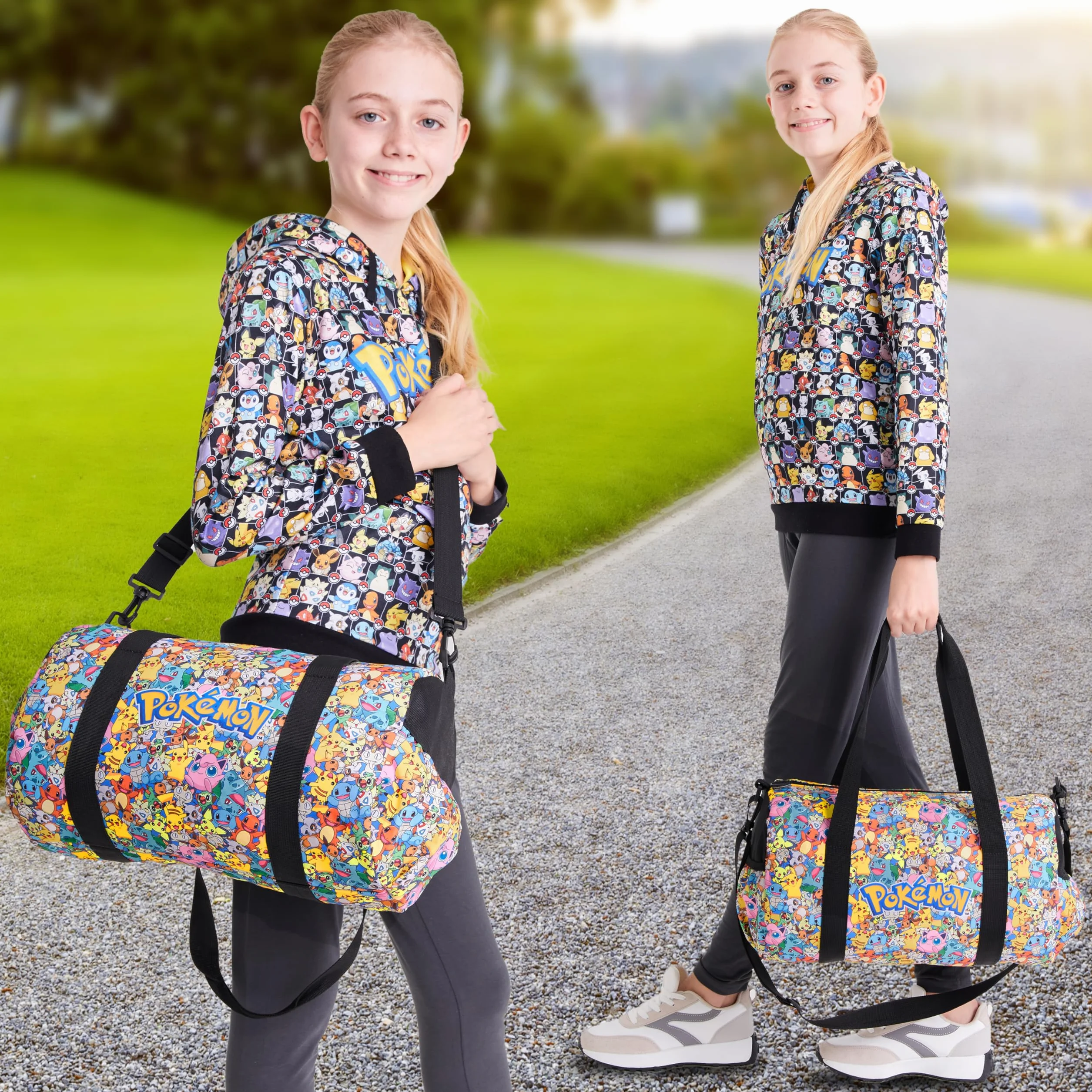 Pokémon Bolsa Deporte Niño Niña Piscina Viaje Playa Futbol Gym Oficial Pikachu Multicolor