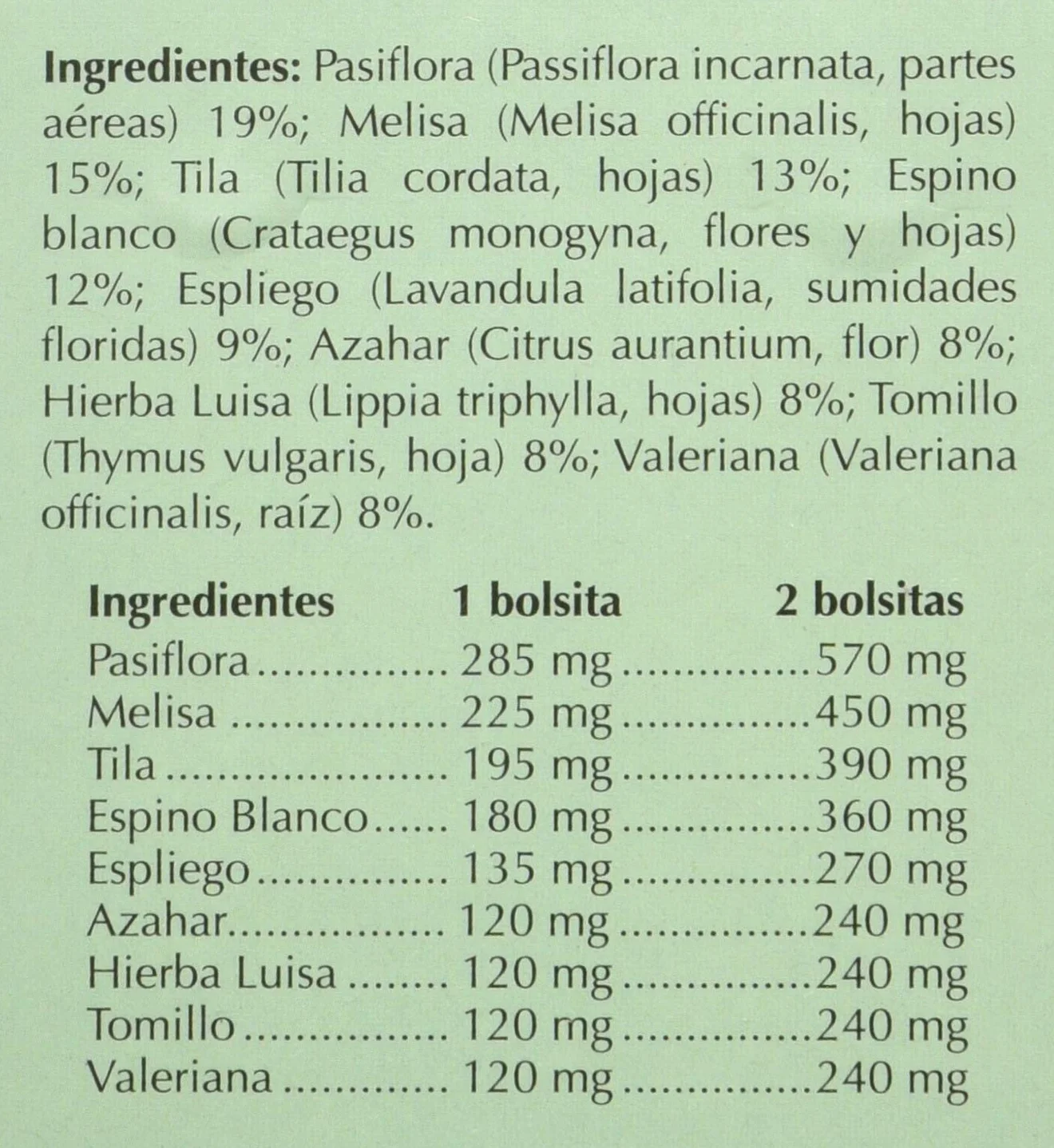 Indias Tranquilizante 20 Bolsitas - 30 gr