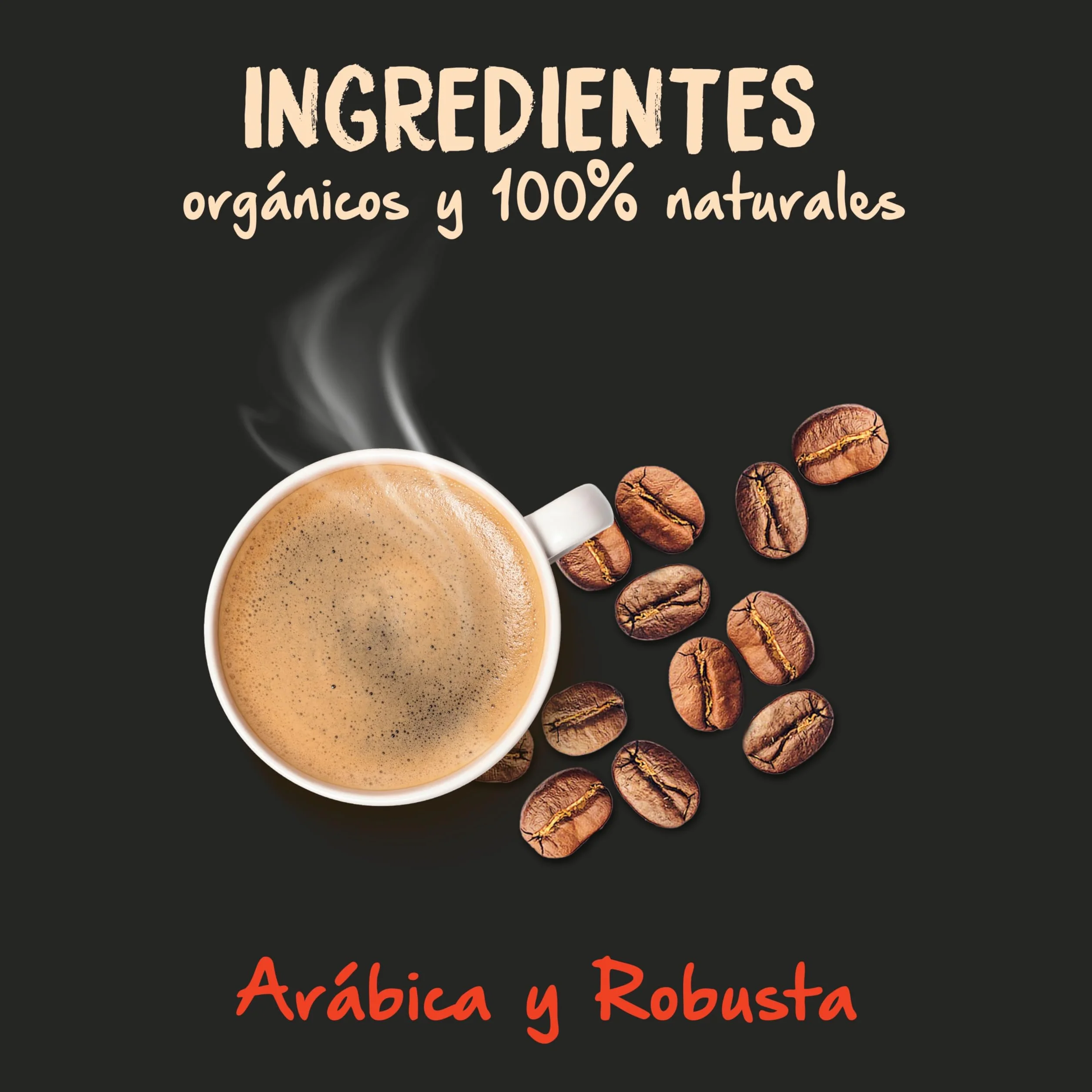 NATURELA Café Ecológico en Grano | Torrefacción Lenta 100% Arabica y Robusta | Mezcla premium exclusiva para espresso, prensa francesa o café de filtro - Bolsa de 1 kg