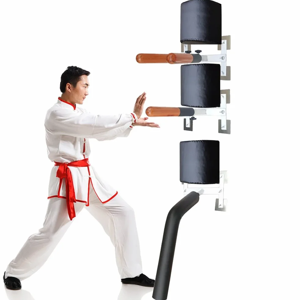 Pared montado Wing Chun Muñeco de Madera Grappling Dummy