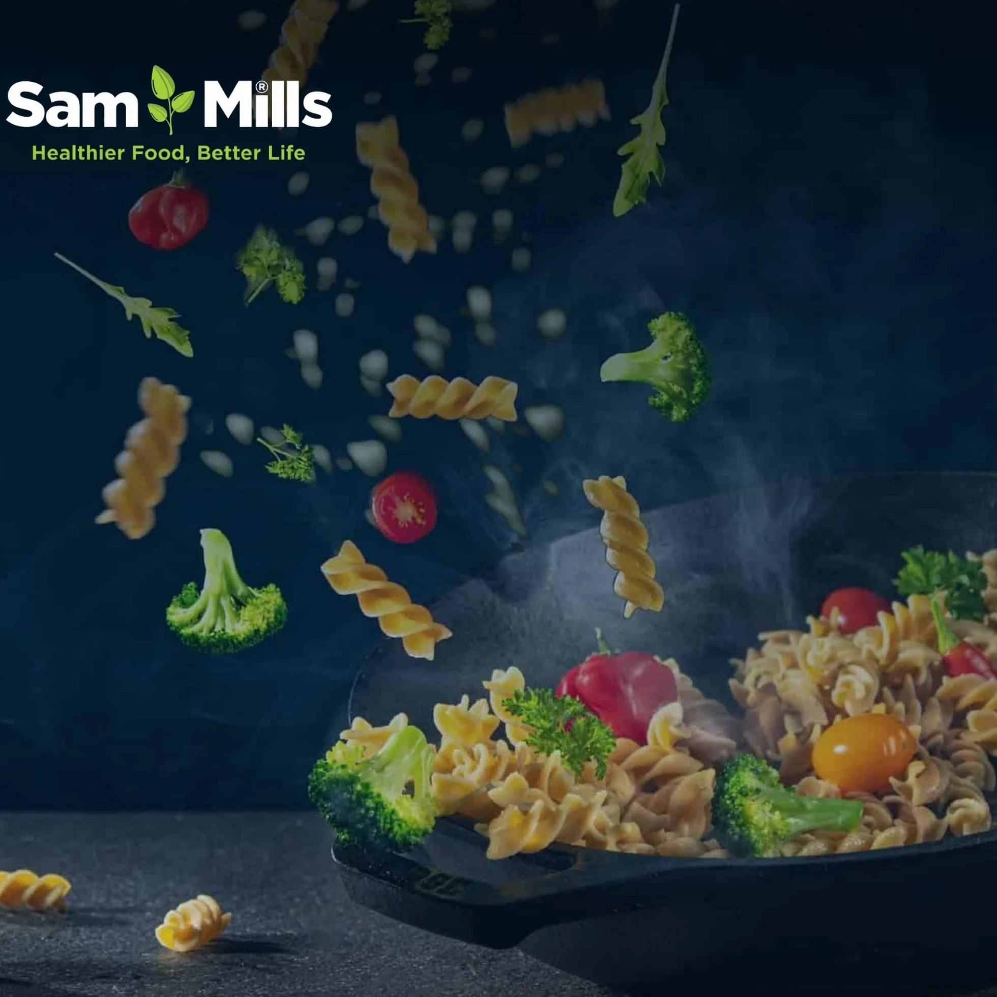 Sam Mills - Fussilli de Lenteja Roja y Guisante Amarillo - 250 g - Sin Gluten - Ideal para Dietas Veganas - Pasta de Legumbres - Alto Contenido en Fibra y Proteína