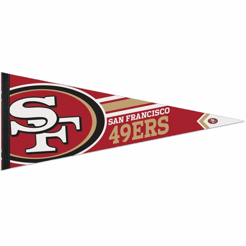 NFL San Francisco 49ers Banderín premium 30,5 x 76,2 cm