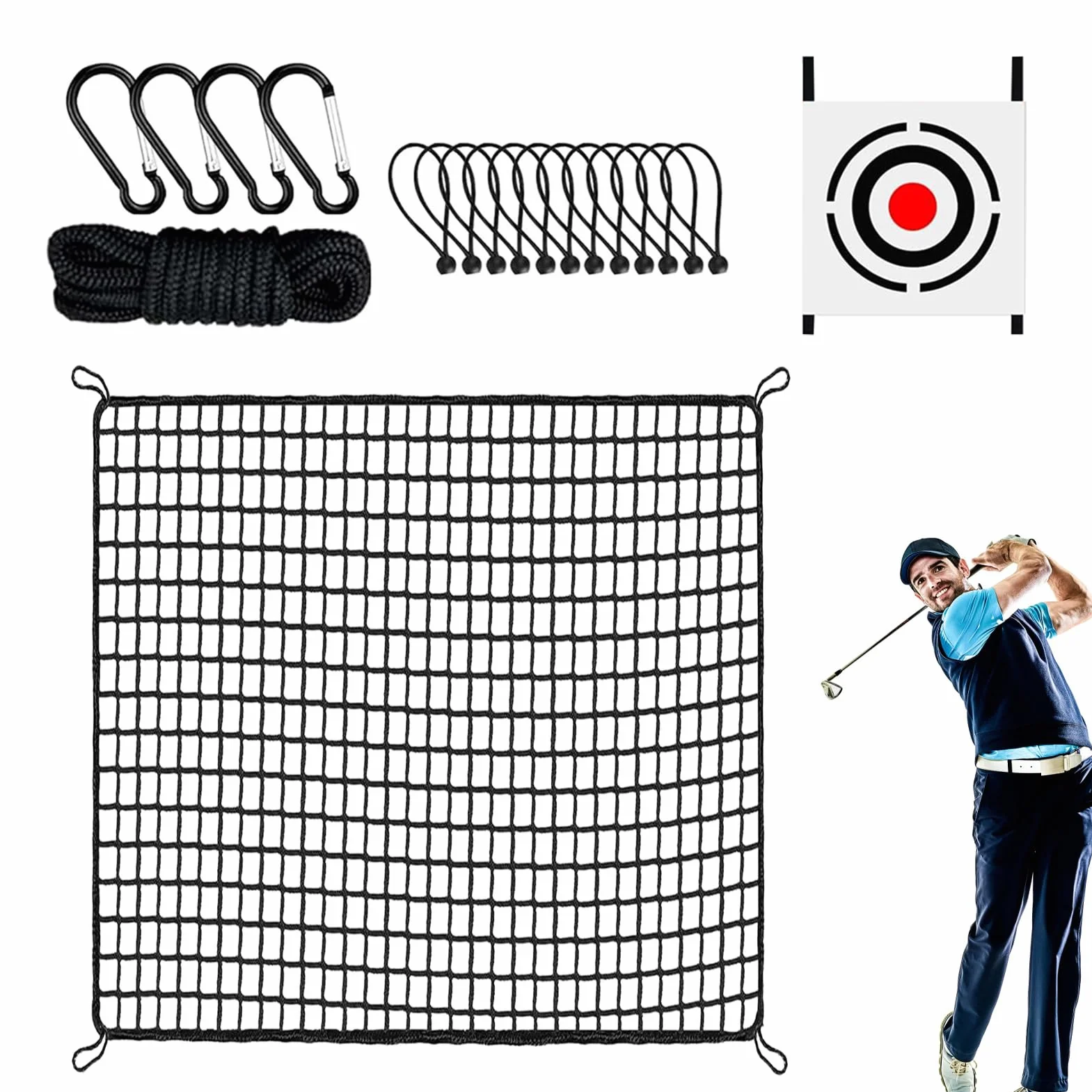 Red De Práctica De Golf Resistente A Las Pelotas Simulador De Entrenamiento Interior Y Exterior Red De Tiro Pesado para Jardín