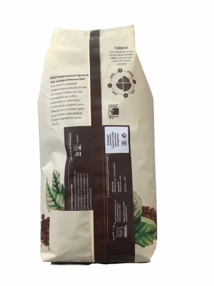 Sical 5 Stars deliciosos granos de café tostados portugueses de 1 kg (2 bolsas = 2 kg)