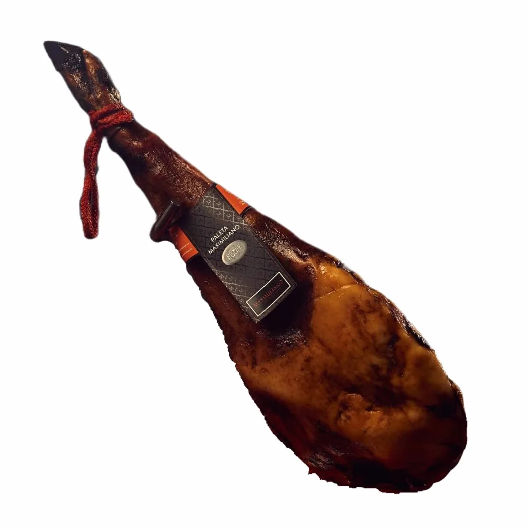 Maximiliano - Paleta Doble Equis - Paleta Curada - Pieza de 5,5 kg - Sabor Intenso y Delicado - Curación 18 Meses - Crianza en Libertad - Origen Sierra de Huelva - Ideal para Compartir