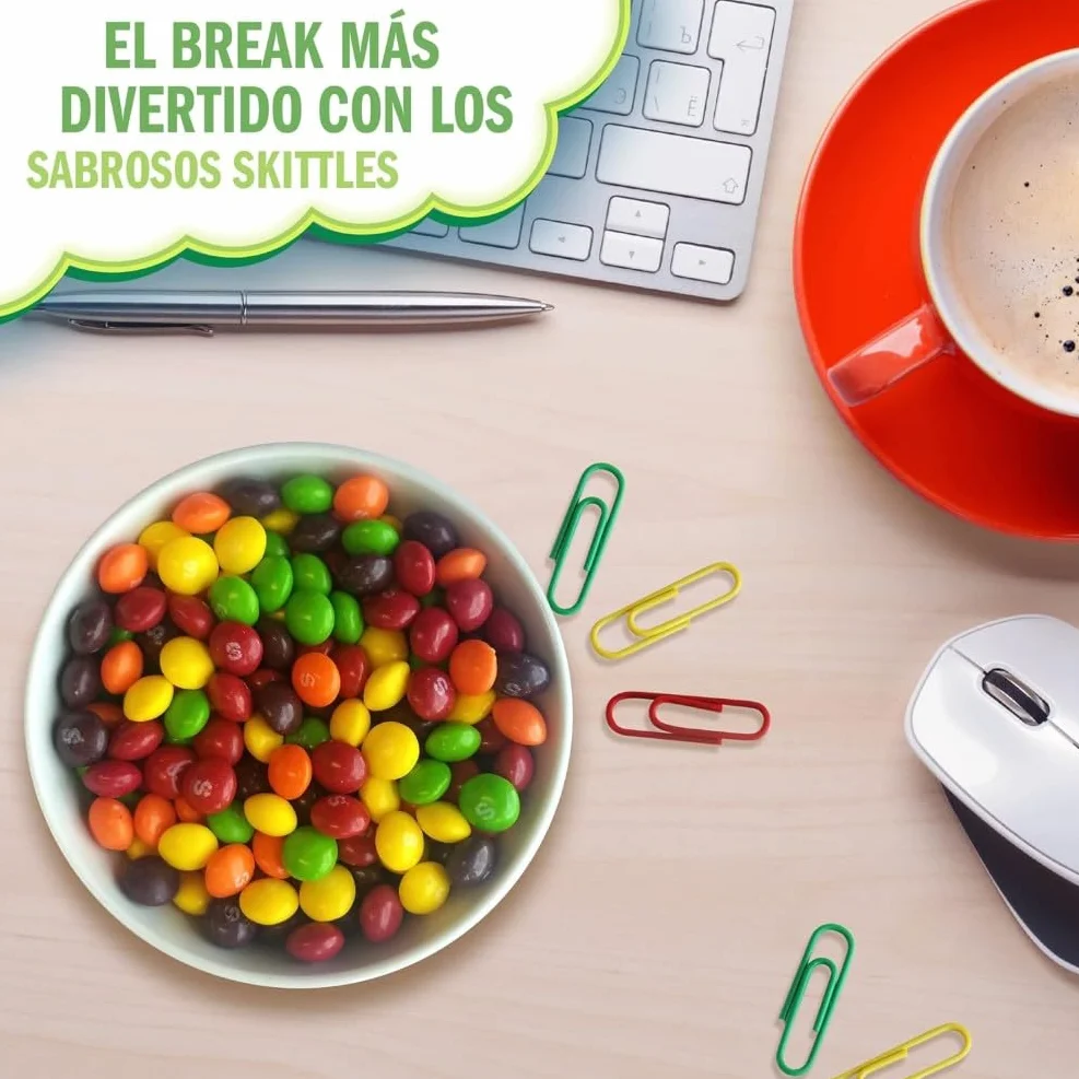 Skittles Caramelos ácidos Masticables en Bolitas de frutas (pack de 15 x 152g)