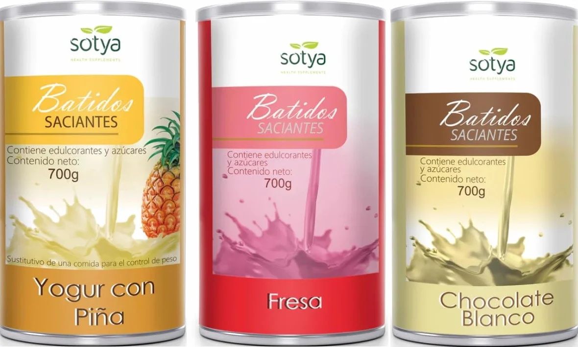 Batidos Saciantes Sustitutivos de Comida para Adelgazar, Pack 3 Sabores (Yogur de Piña, Fresa y Chocolate Blanco), Control de Peso y Saciedad