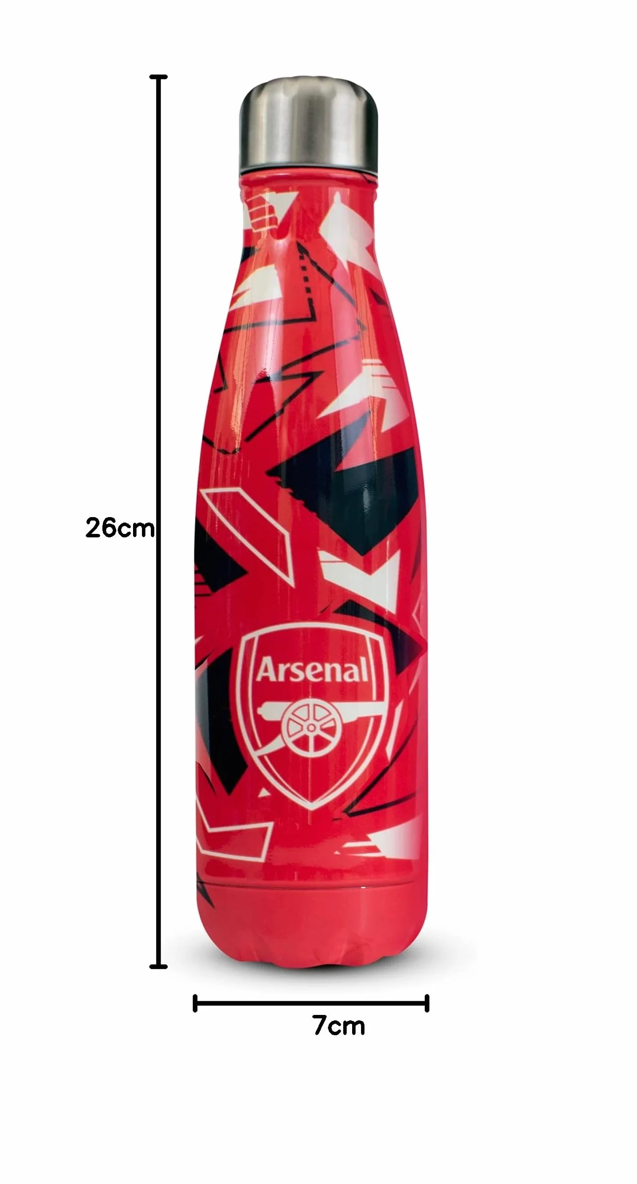 Arsenal F.C. Hy-Pro Botella térmica acero inoxidable doble pared a prueba de fugas