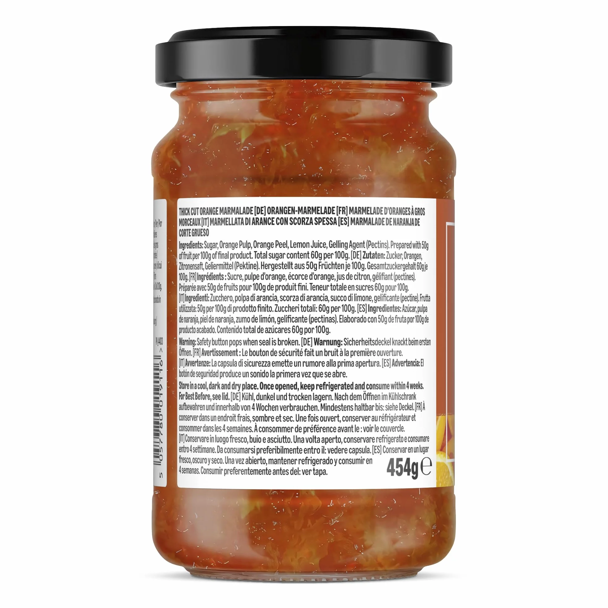 by Amazon Marmalade De Naranja De Corte Grueso, 454g