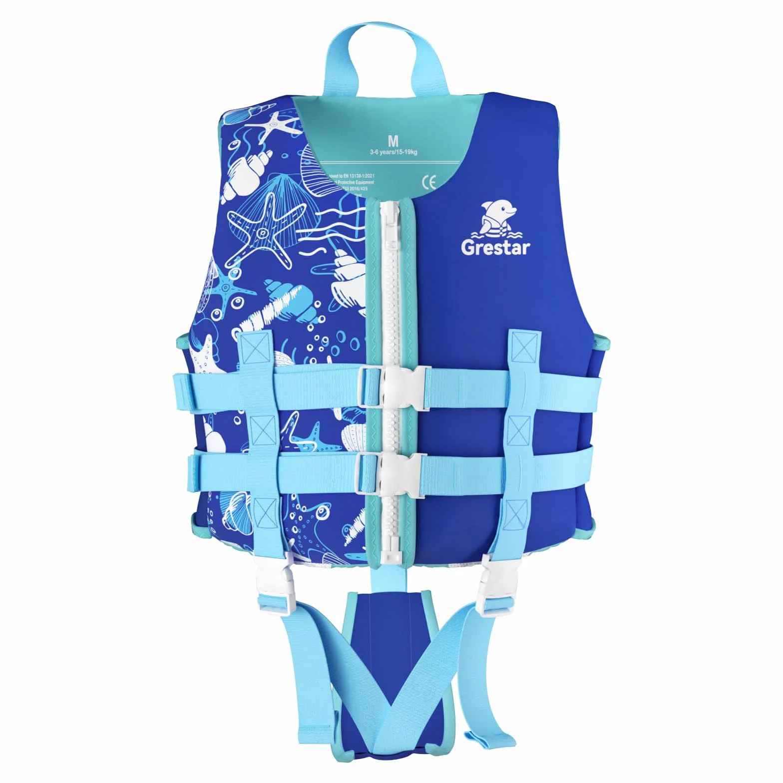 Grestar Chaleco Flotador Infantil Neopreno 2-9 Años 15-35 kg