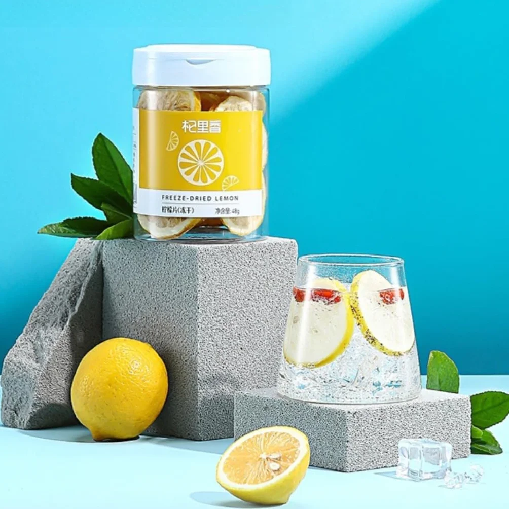 Rodajas De Limón Liofilizadas | 48g / 1,69oz Té De Hierbas | Rodajas De Limón Para Té De Frutas | Té De Bienestar De Oficina