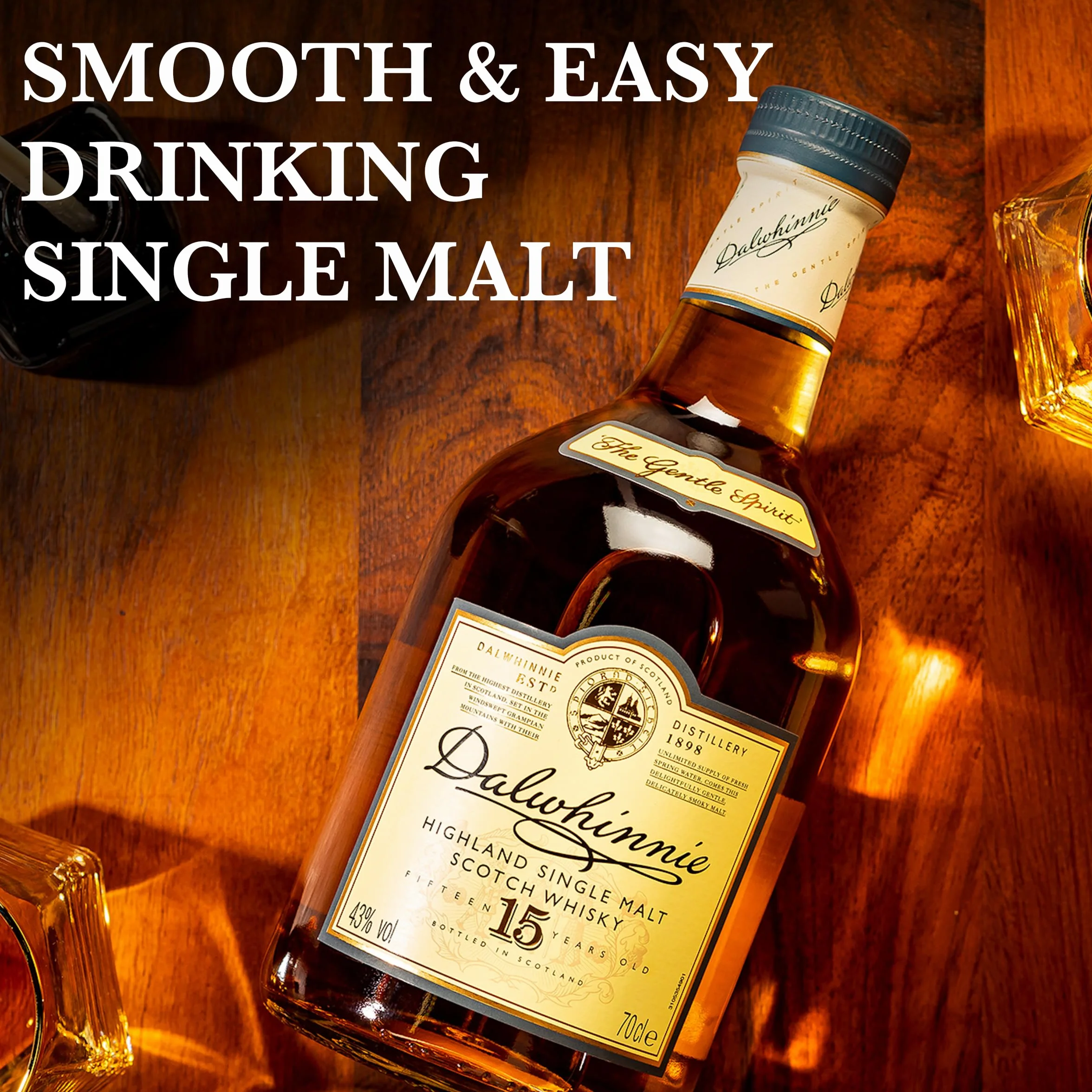 Dalwhinnie 15 Años Single Malt Whisky Escocés 700 ml