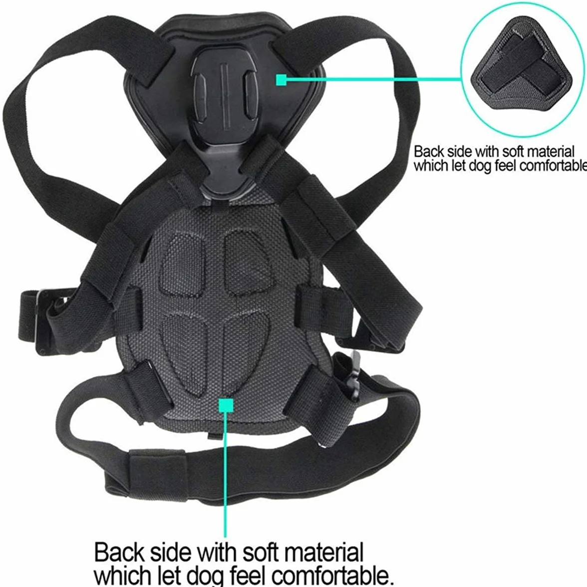 DUTTY Soporte Ajustable para Cámara de Acción para GoPro Hero 7 6 5 4 Xiaoyi Sports CAM Correa para el Pecho