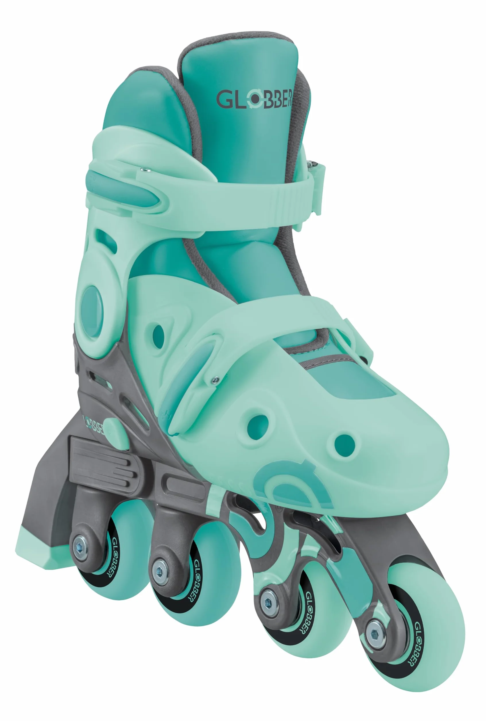 Globber Patines en Línea 2 en 1 - Patines niños 3-5+ años Talla 30-33 Verde Menta