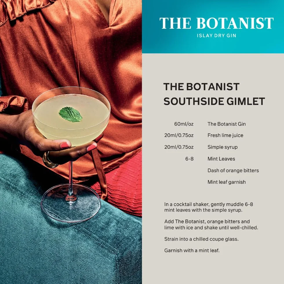 THE BOTANIST - Ginebra, Islay Dry Gin 22, 46% Volumen de Alcohol, 70 cl