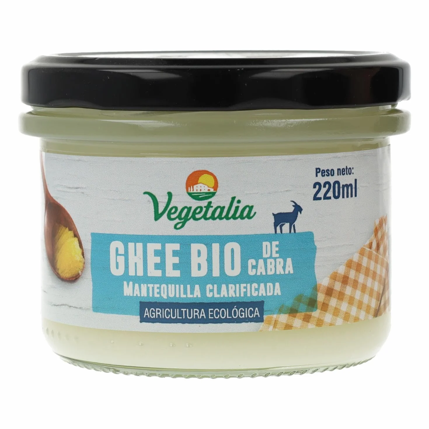 Ghee Bio de Cabra Mantequilla Clarificada Vegetalia 220ml
