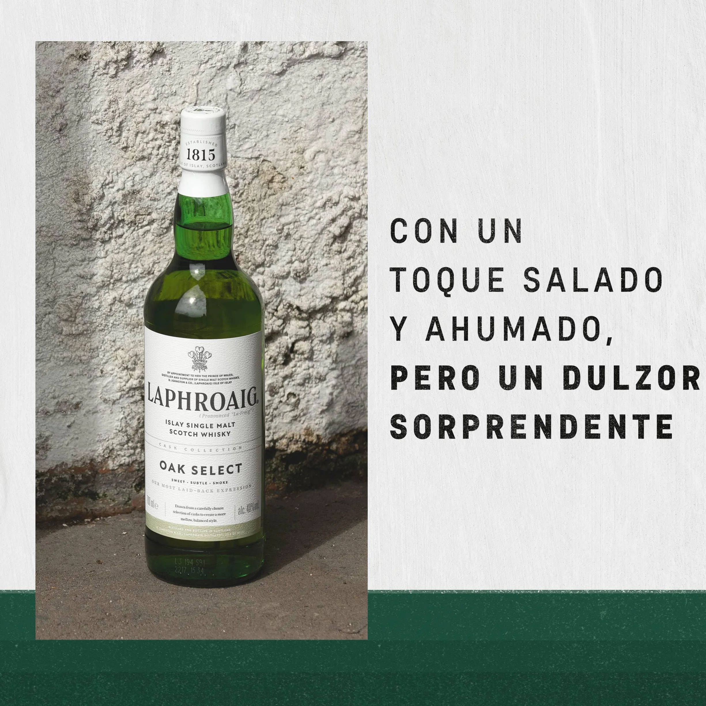 Laphroaig Oak Select Whisky Escocés Islay Single Malt 700ml