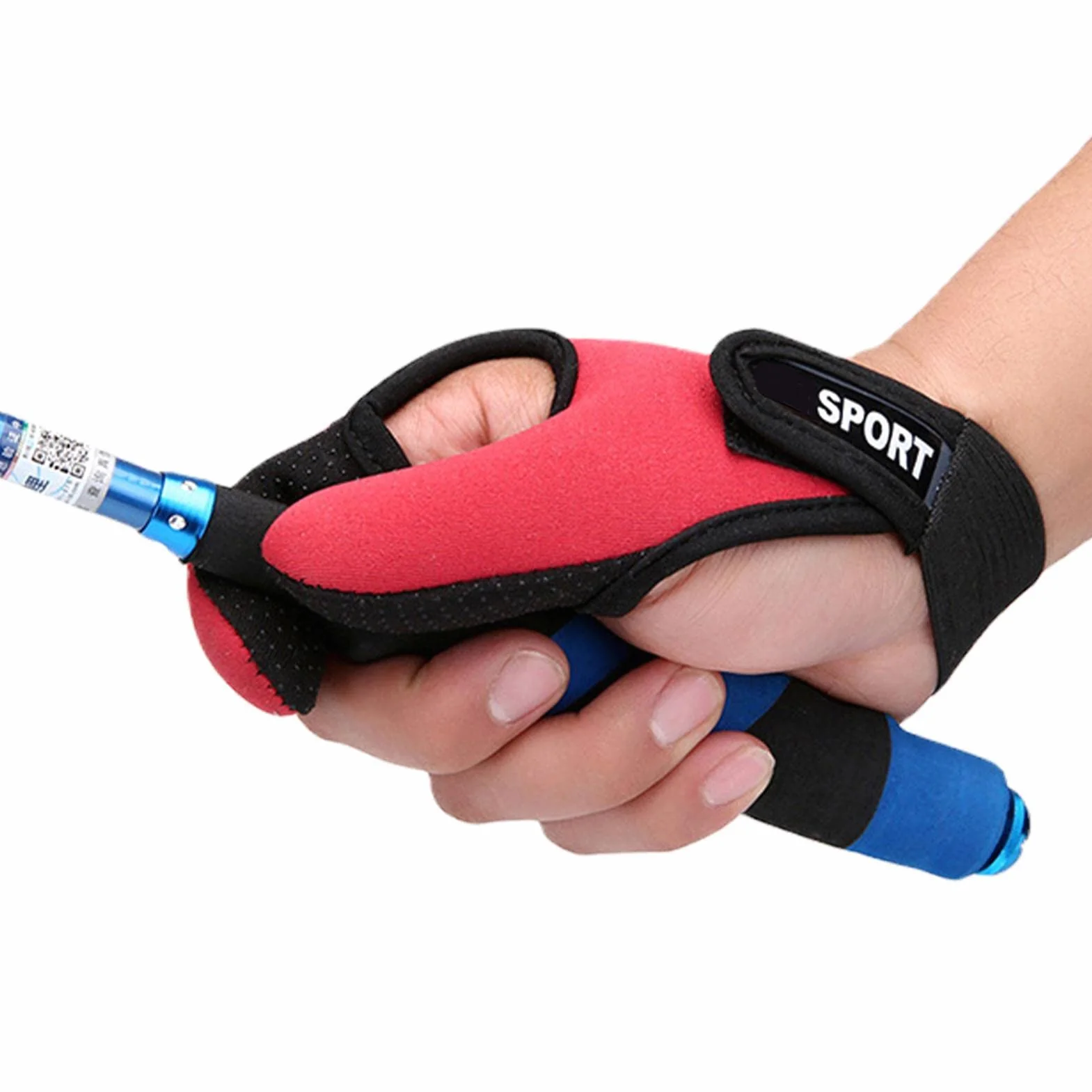 Abonda Guantes de pesca antideslizantes de dos dedos para surf, protector universal
