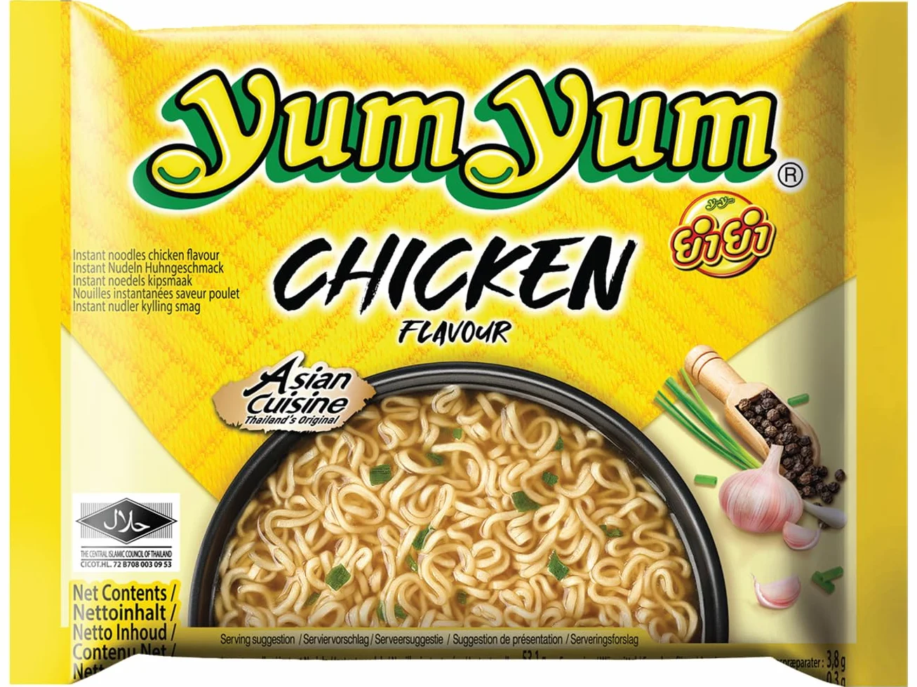 Soupe nouille YUM YUM poulet 60g Thailande