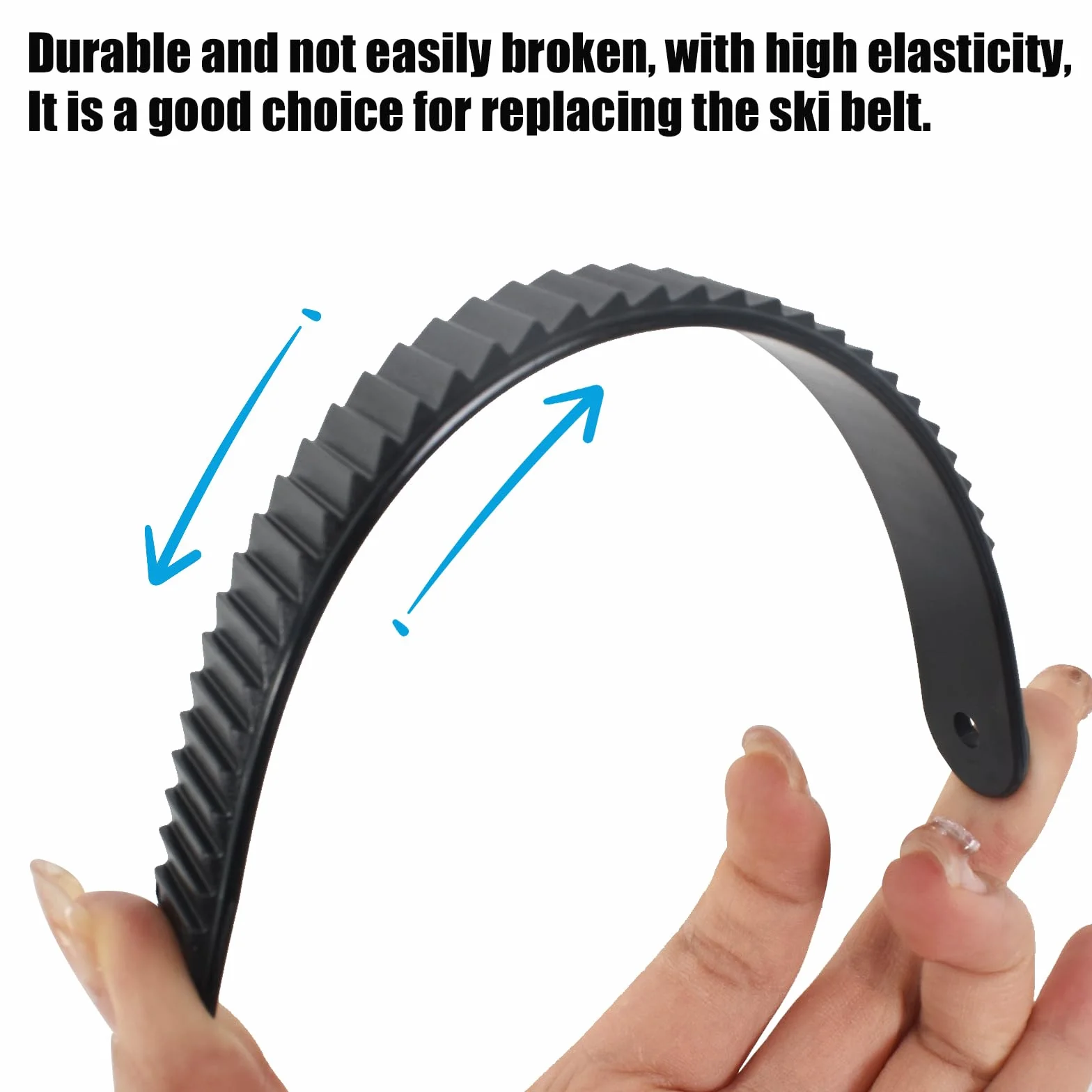 Correas de tobillo para snowboard de repuesto, 20 cm, negro