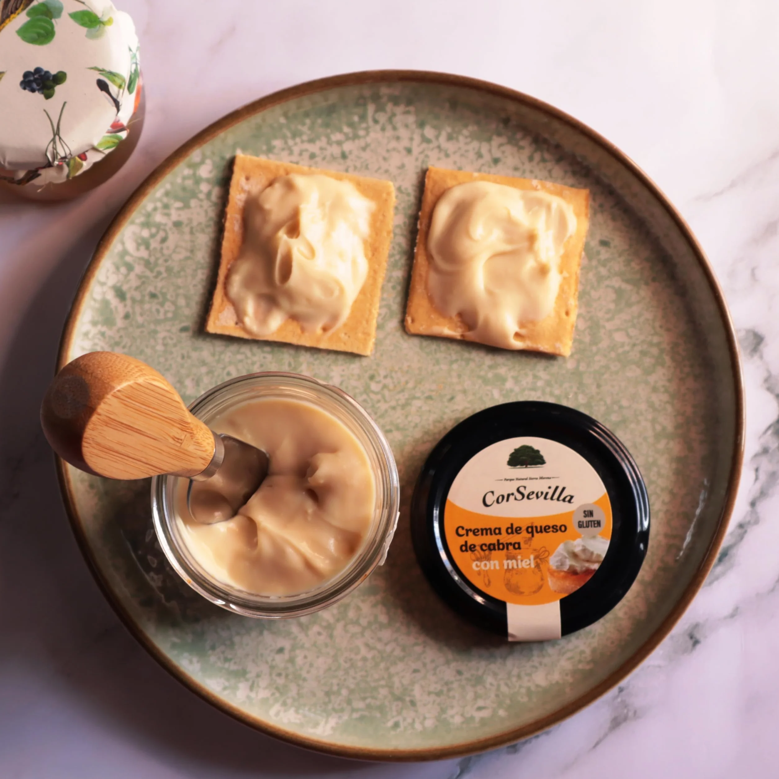 Corsevilla Crema Queso Cabra Curado Miel Queso Untar Gourmet 100 g