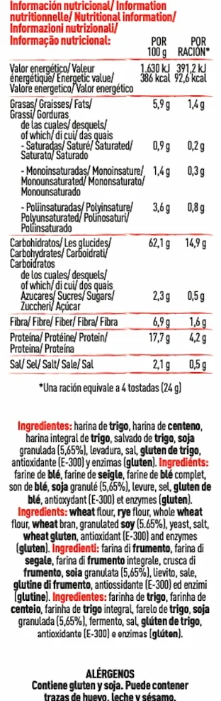 Pan Especial de Soja Tostado de Pan Cota (caja con 14 bolsas)