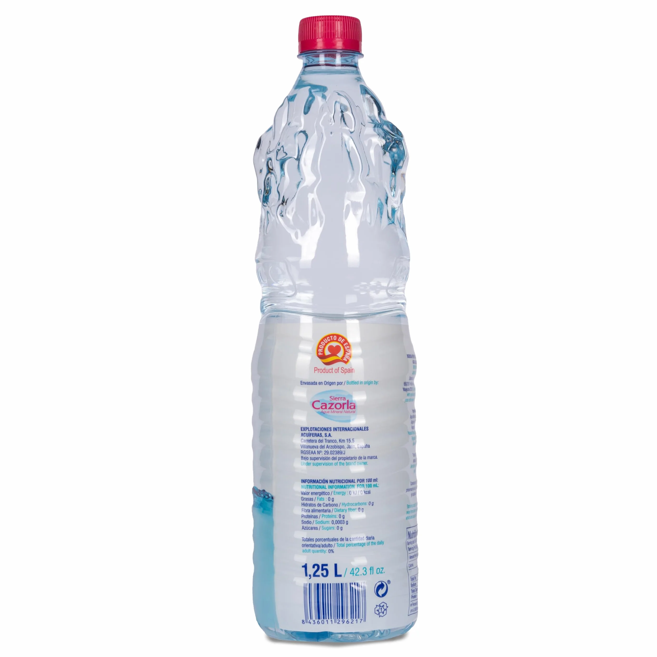 Glaice - Agua Alcalina ionizada, Sabor limpio, Textura aterciopelada, sistema de bio-reacción 100% mineral,1,25 Litros