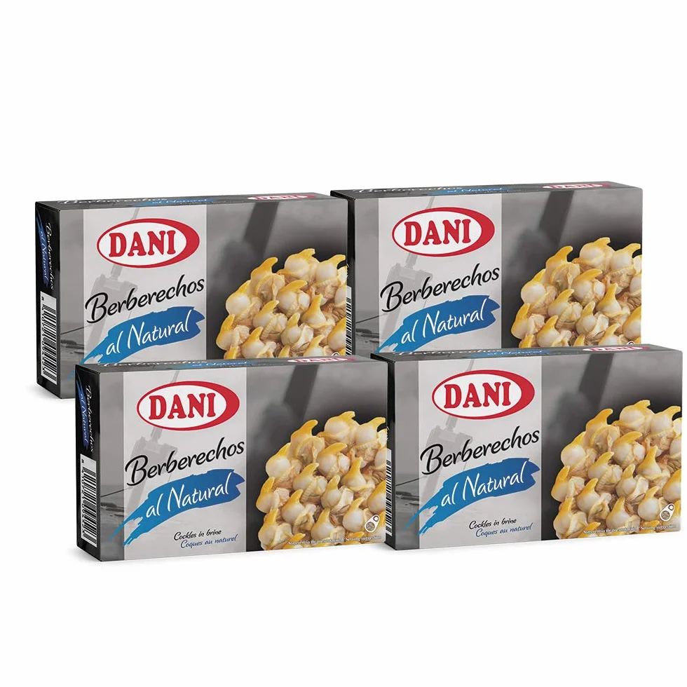 Dani - Berberechos al natural - Pequeños - Pack 4 x 111 gr.
