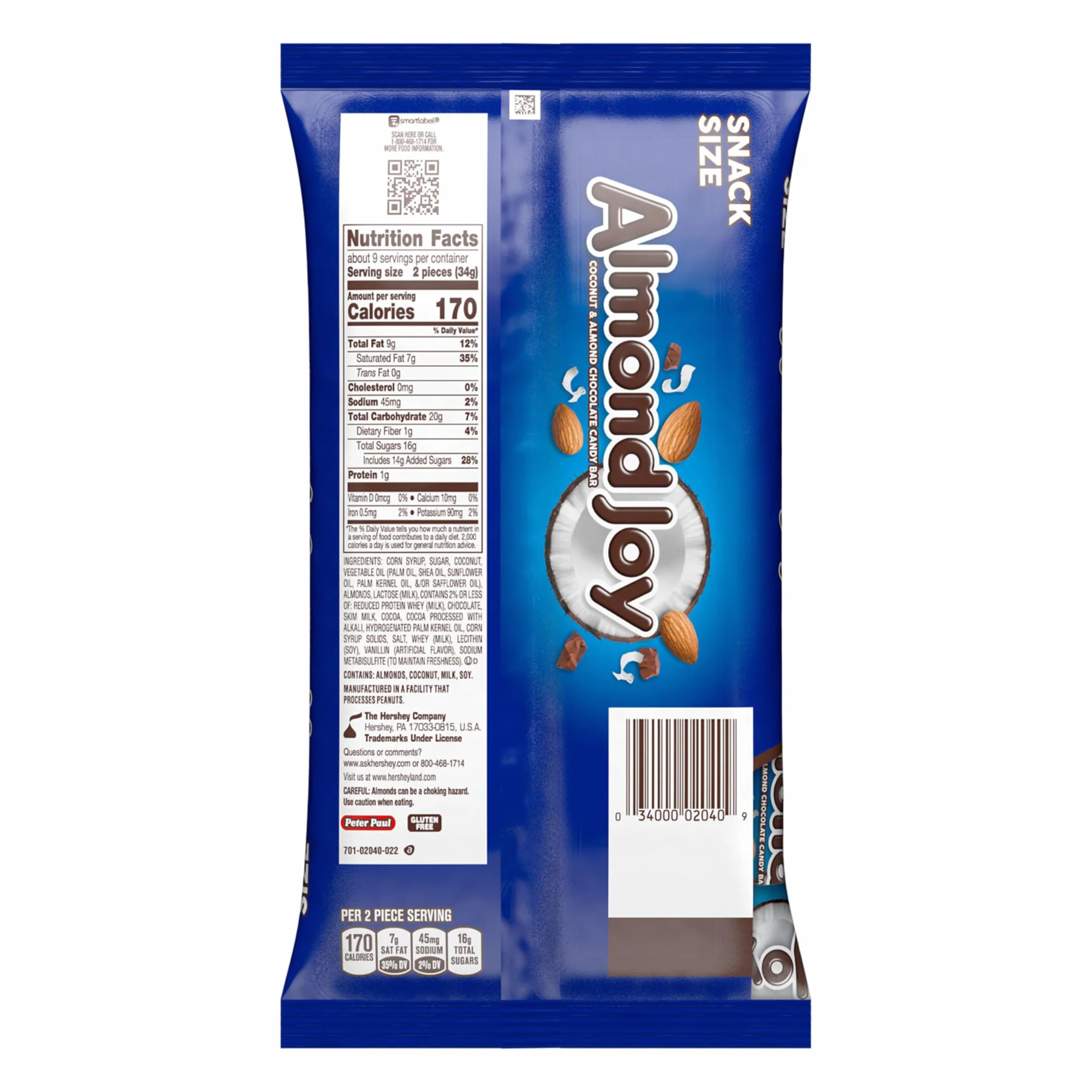 Coconut and Almond Chocolate Candy Bag, 11.3 oz