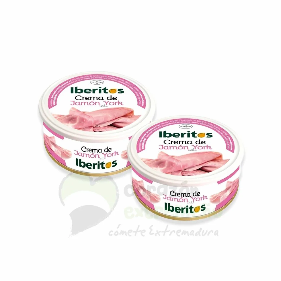 Pack 2 uds Patés Cremas de Jamón York Iberitos Gourmet Extremadura