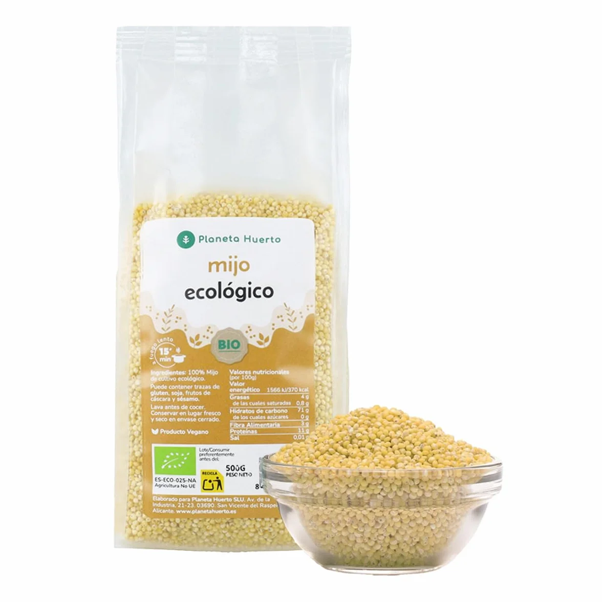 Mijo pelado ECO Planeta Huerto 2,5 kg