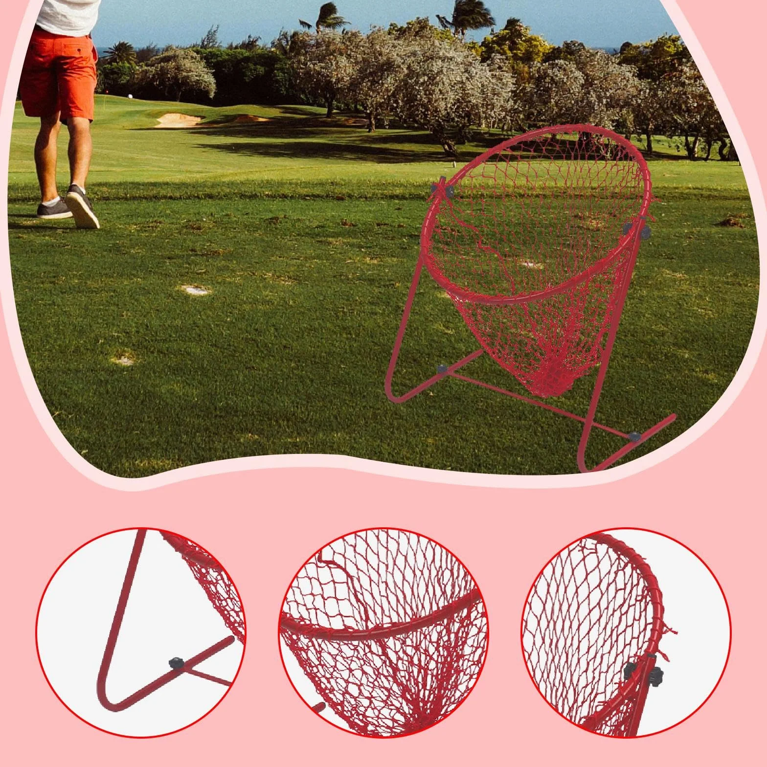 Fenteer Red de Práctica de Chipping de Golf para Niños, Accesorios de Regalo, Equipo de Entrenamiento