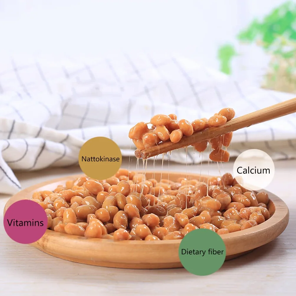 Nattomoto Starter - Polvo de soja fermentado japonés Nattomoto para el hogar para la salud Bacillus Subtilis Active Natto