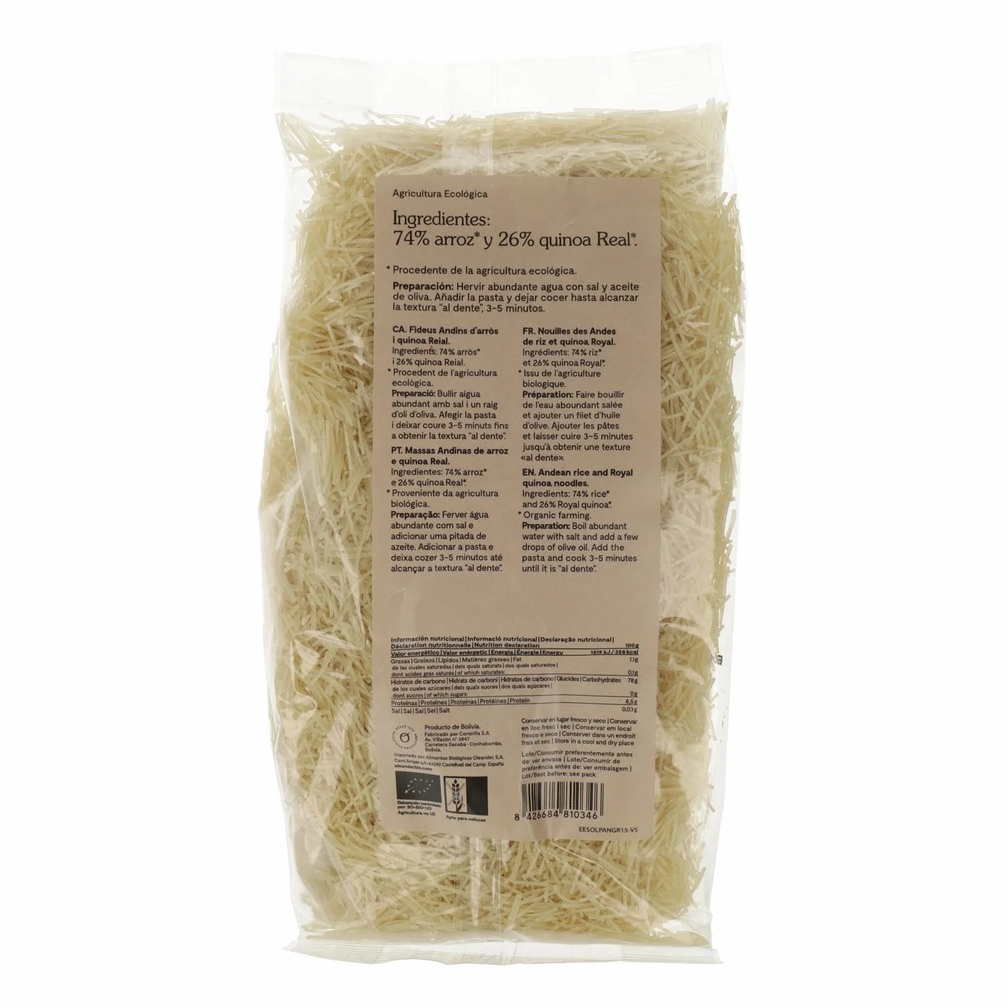 CABELLO ANGEL ARROZ QUINOA AND