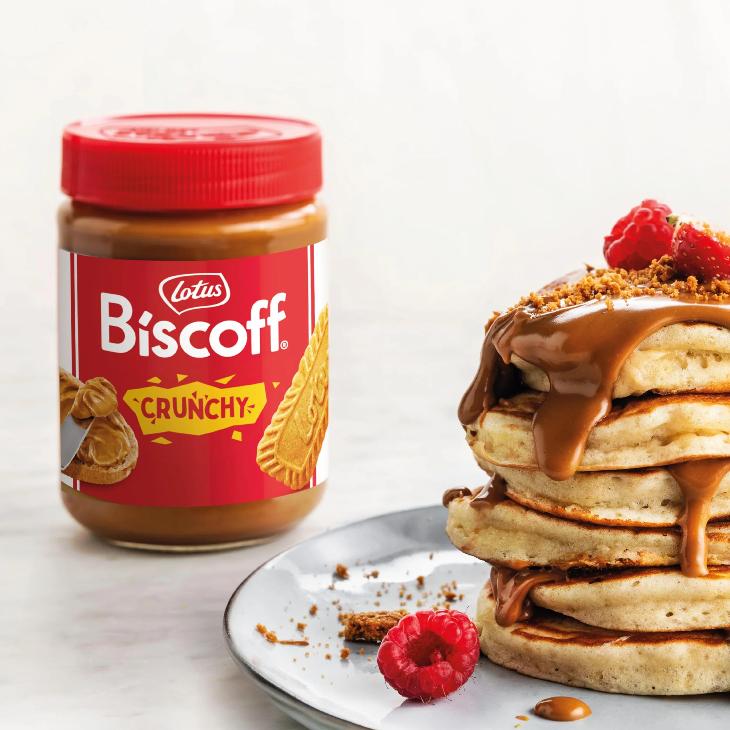 Biscoff Lotus Biscoff | Crema para Untar | Crujiente | Sabor Original Caramelizado | Vegano | Sin Aromas ni Colorantes Artificiales | Tarro PET | 380g