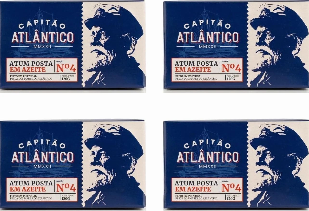 Atún en Aceite de Oliva Pack 4x120g Conservas Portuguesas en Trozos
