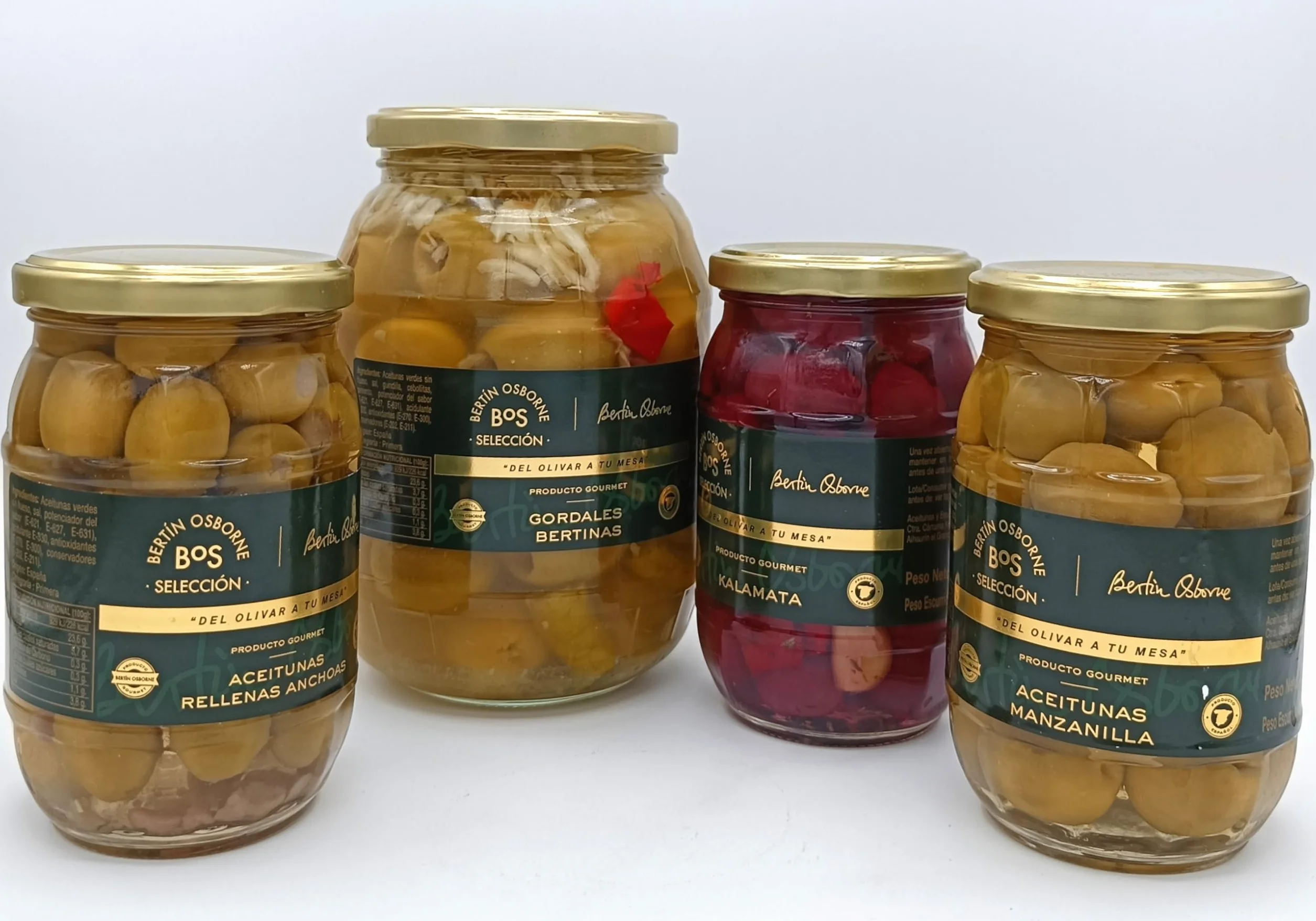 BOS Bertín Osborne Selección, Lote 4 Variedades De Aceitunas