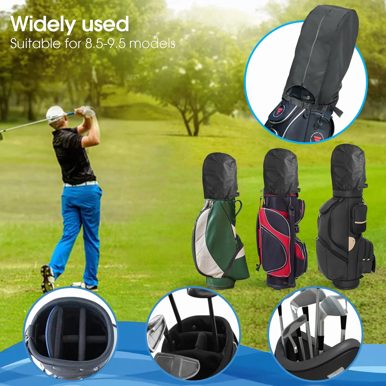 Funda de Lluvia Impermeable para Bolsa de Golf para Hombres y Mujeres