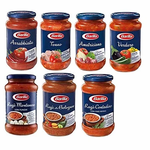 Barilla - Paquete de prueba para pasta (salsa de tomate, 7 x 400 g)