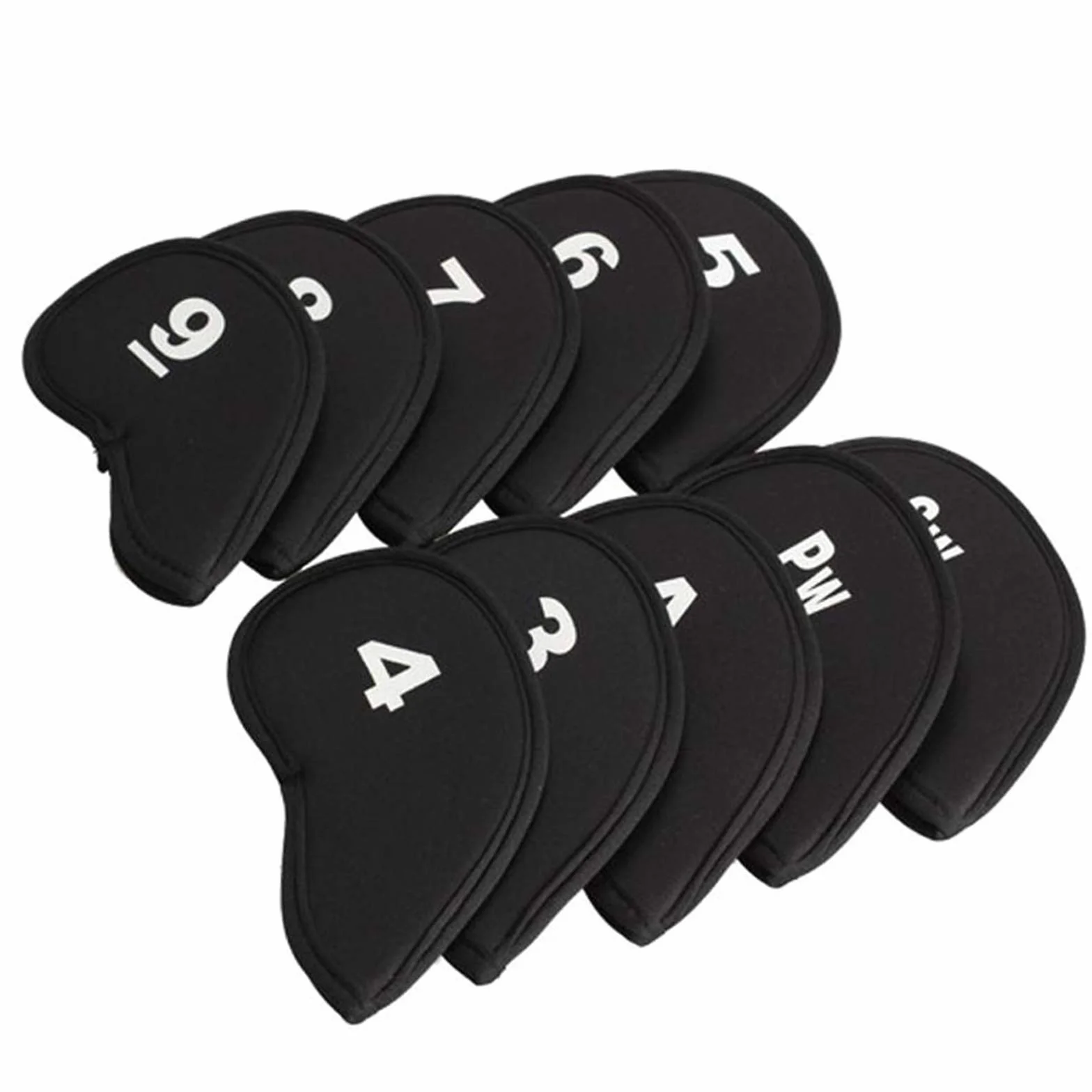Fundas para Cabeza de Club de Golf – Fundas Protectoras de Hierro con Número Impreso – 2 Piezas
