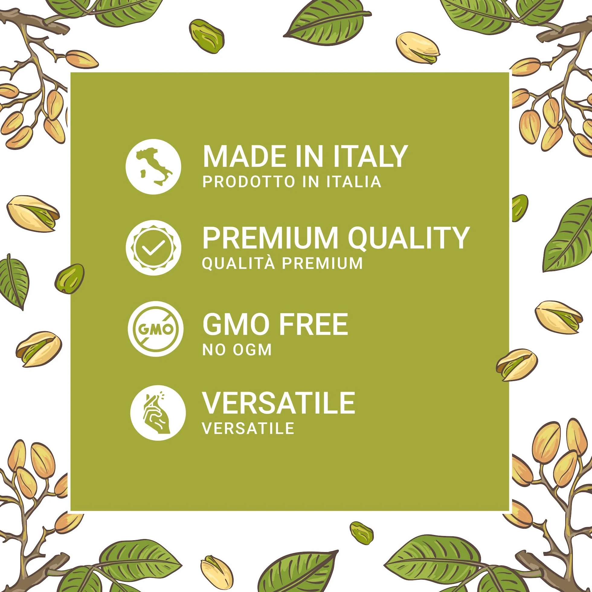 EATALIAN by AMZ BETTER Crema de Pistacho, Deliciosa Crema para Untar con un Sabor Dulce y Único, Ideal para Pan, Perfecta con Helado, Excelente para Dubai Chocolate, 200 gr Made in Italy