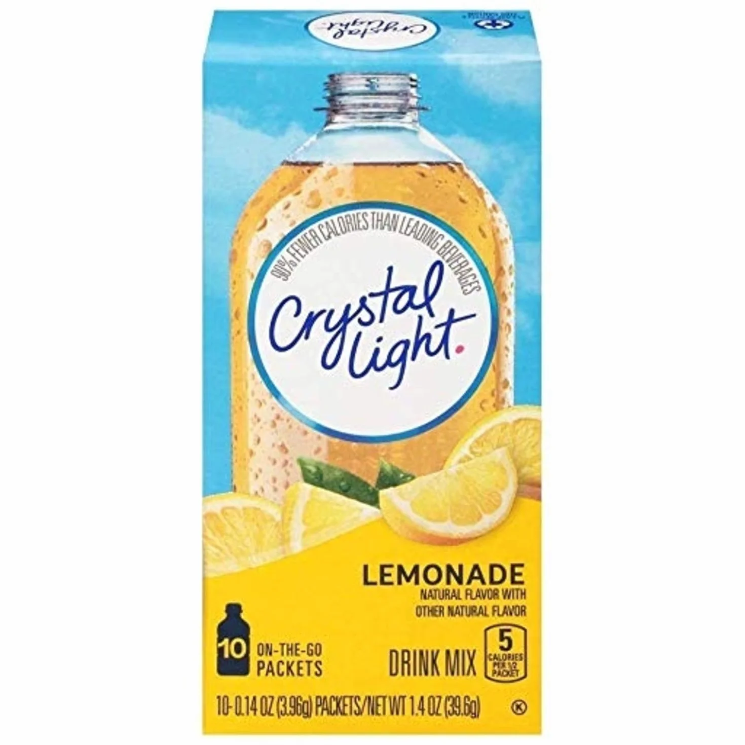 Crystal Light Lemonade, 10 On-the-Go Packets Pack of 4