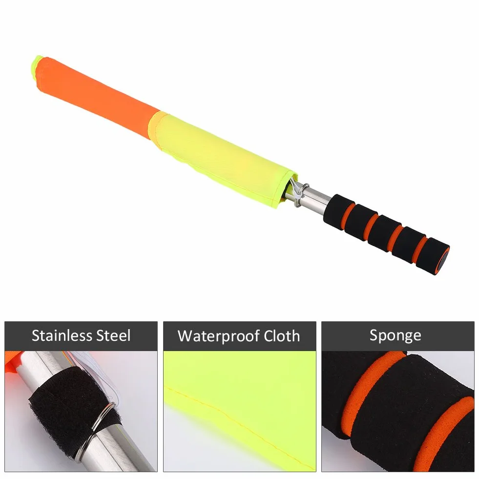 Banderas de árbitro de fútbol 2PCS con bolsa de almacenamiento para deportes