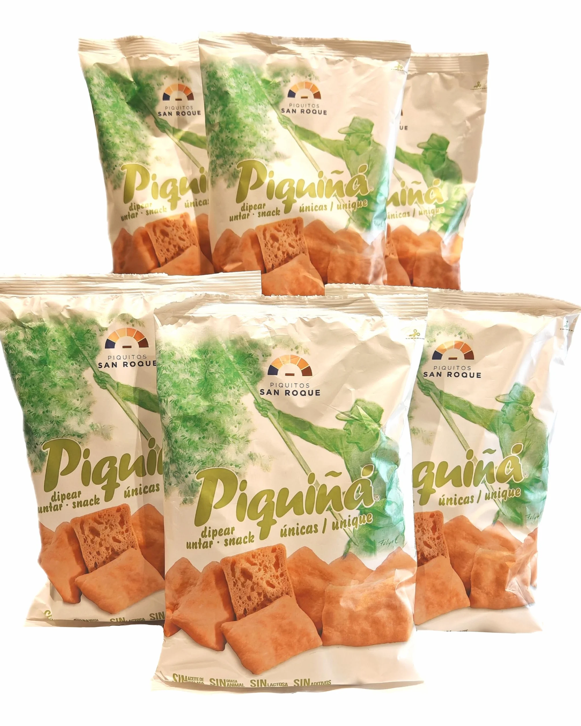 Piquiñá. Regaña gourmet elaborada con aceite de oliva. Pack de 6 unidades 142 gr