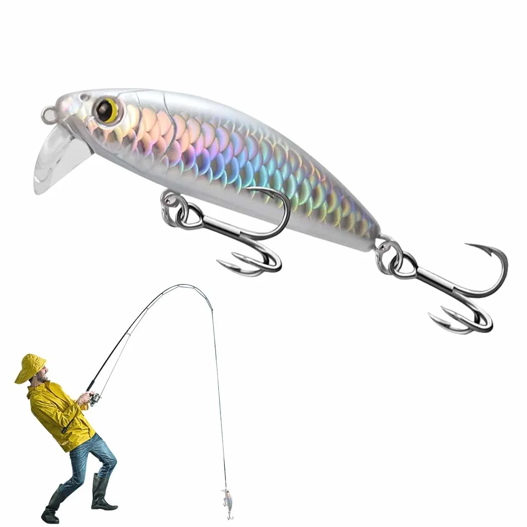 Señuelos De Pesca Que Se Hunden 7.5G Plantillas De Cebos Giratorios Duros De Metal Para Perca Trucha Lucio Lubina Salmón