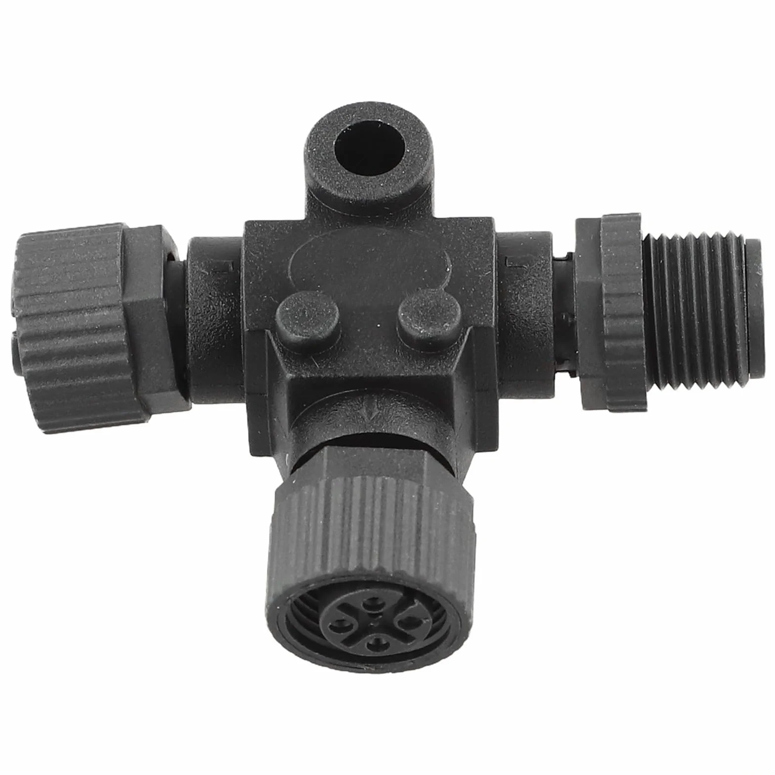 Marine T Connector M12-5P NMEA 2000 divisor columna vertebral IP67 4A 60V bloqueo roscado para Garmin Simrad